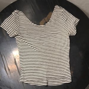 Brandy Melville striped crop top
